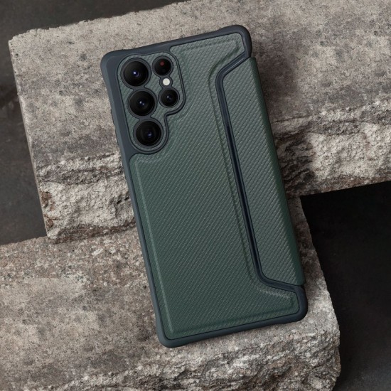 Samsung A33 5G Forcell Razor Book Dark Green Кейс