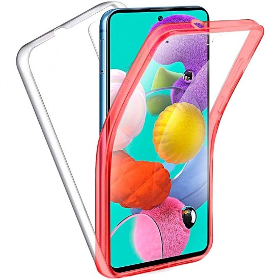 Samsung S21 Forcell 360 Full Cover PC+TPU Red Кейс