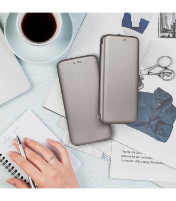 Samsung S21 FE Forcell Book Elegance Grey Кейс