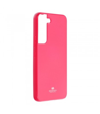 Samsung S22 Mercury Pearl Jelly Glitter Design Hot Pink Кейс