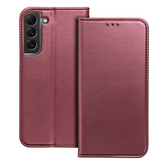 Samsung S22 Plus Smart Magneto Book Bordo Кейс