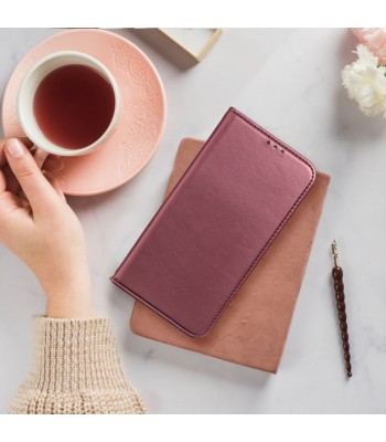 Samsung S22 Plus Smart Magneto Book Bordo Кейс