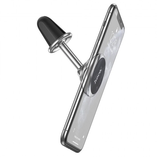 Hoco CA69 Sagesse Aluminum Alloy Long Version Magnetic Silver Холдер
