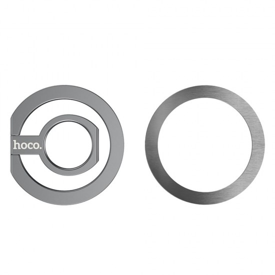 Hoco GM104 Magnetic Metal Ring Metal Grey Холдер