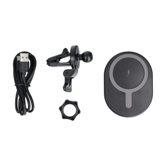 MagSafe D8 Black Зарядно и холдер