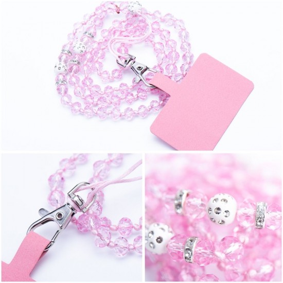 PT Crystal Diamond 37 cm. Light Pink Холдер