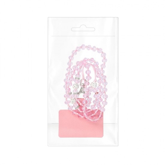 PT Crystal Diamond 37 cm. Light Pink Холдер