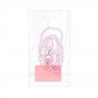 PT Crystal Diamond 37 cm. Light Pink Холдер