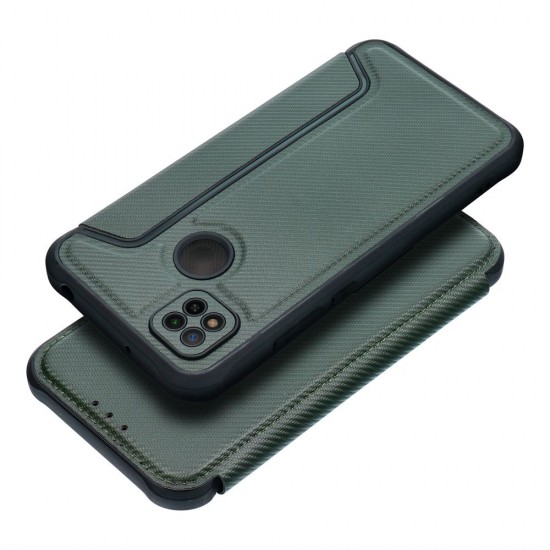 Xiaomi Redmi 9C, 9C NFC Forcell Razor Book Dark Green Кейс