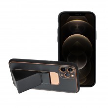 Apple iPhone 11 2019 Forcell Leather Kickstand Black Кейс Apple iPhone 11 2019 Forcell Leather Kickstand Black Кейс