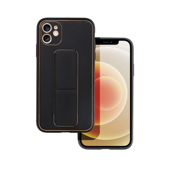 Apple iPhone 11 2019 Forcell Leather Kickstand Black Кейс