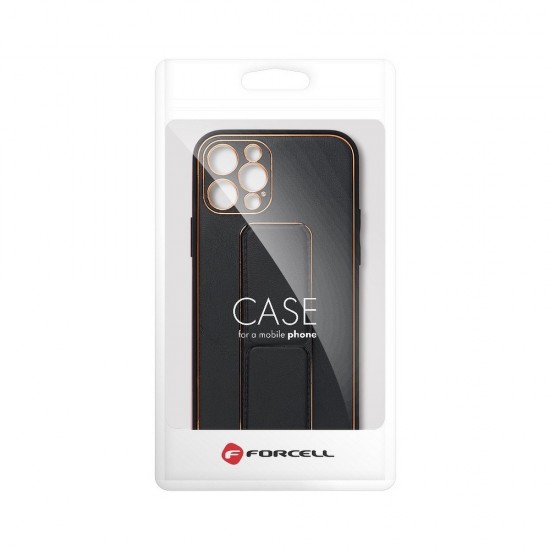 Apple iPhone 11 2019 Forcell Leather Kickstand Black Кейс