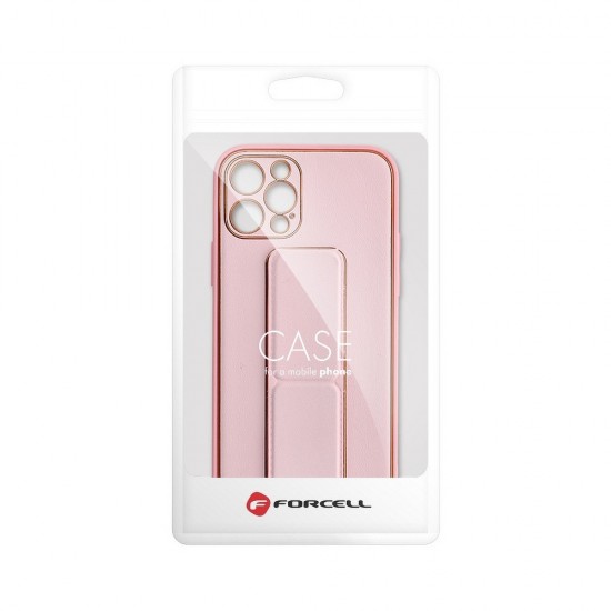 Apple iPhone 11 2019 Forcell Leather Kickstand Pink Кейс