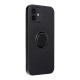 Apple iPhone 12, 12 Pro Forcell Silicone Ring Black Кейс