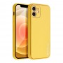 Apple iPhone 12 Forcell Leather Yellow Кейс Apple iPhone 12 Forcell Leather Yellow Кейс