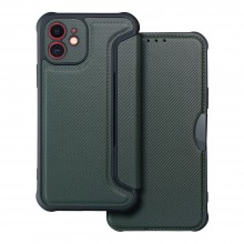 Apple iPhone 12 Forcell Razor Book Dark Green Кейс