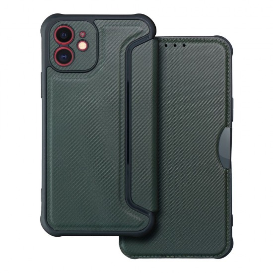 Apple iPhone 12 Forcell Razor Book Dark Green Кейс