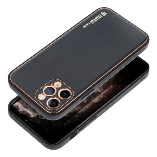Apple iPhone 12 Pro Forcell Leather Black Кейс