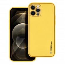 Apple iPhone 12 Pro Forcell Leather Yellow Кейс Apple iPhone 12 Pro Forcell Leather Yellow Кейс