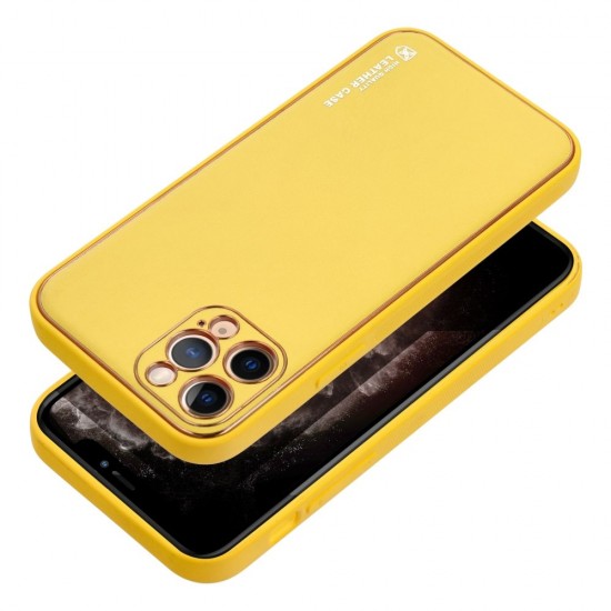 Apple iPhone 12 Pro Forcell Leather Yellow Кейс