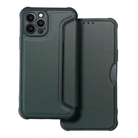 Apple iPhone 12 Pro Forcell Razor Book Dark Green Кейс