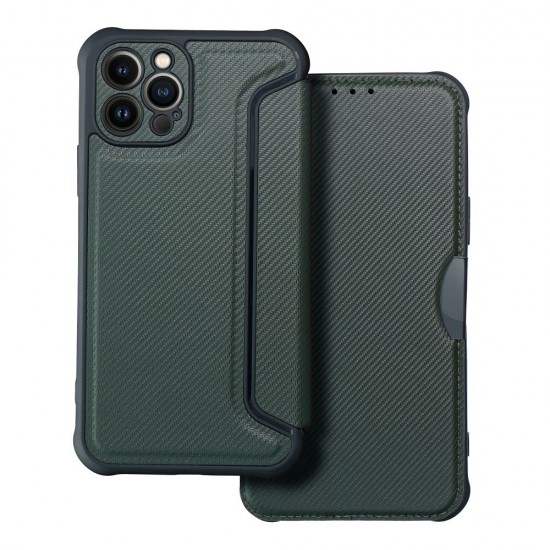 Apple iPhone 12 Pro Forcell Razor Book Dark Green Кейс