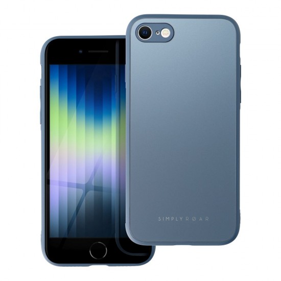Apple iPhone 7, 8, SE Roar Matte Glass Blue Кейс