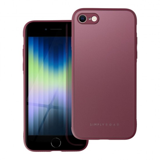 Apple iPhone 7, 8, SE Roar Matte Glass Bordo Кейс
