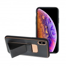 Apple iPhone XR Forcell Leather Kickstand Black Кейс Apple iPhone XR Forcell Leather Kickstand Black Кейс