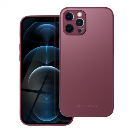 Apple iPhone 12 Pro Max Roar Matte Glass Bordo Кейс