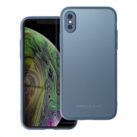 Apple iPhone X, XS Roar Matte Glass Blue Кейс