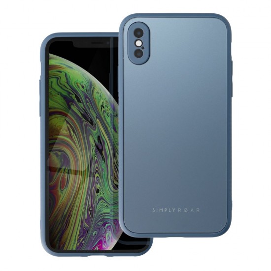 Apple iPhone X, XS Roar Matte Glass Blue Кейс