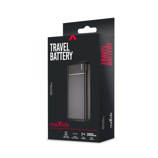 Външни батерии - Maxlife MXPB-01 Black Външна батерия