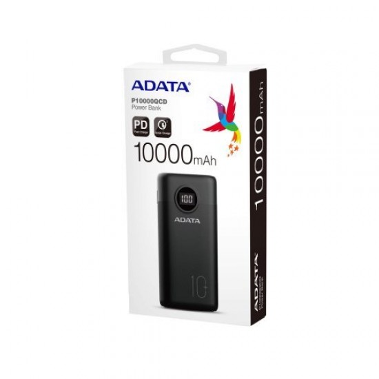 Adata P10000QCD Black Външна батерия