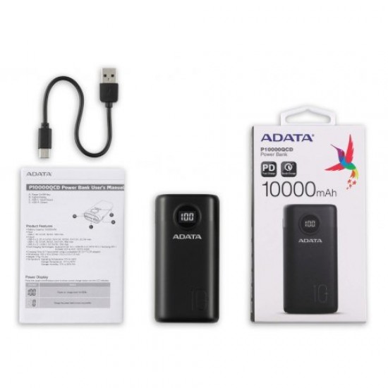 Adata P10000QCD Blue Външна батерия
