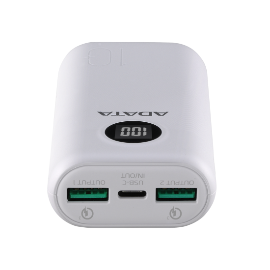 Adata P10000QCD White Външна батерия