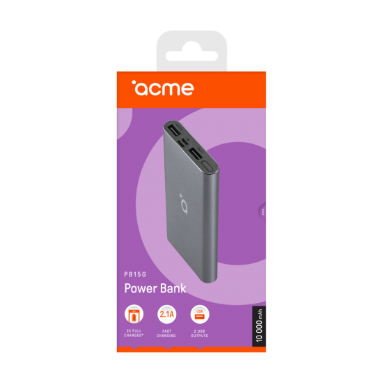 Acme PB15G Grey Външна батерия