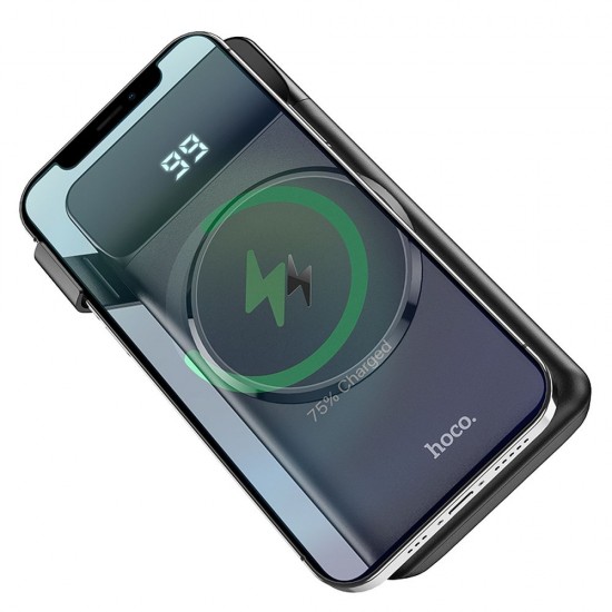 Hoco J76 Bobby Magnetic Fast Charging Black Външна батерия