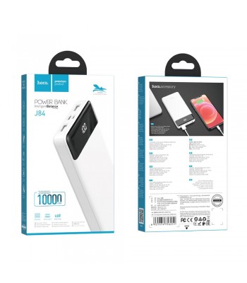 Hoco J84 Cool Plug Power Bank White Външна батерия
