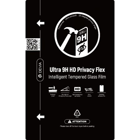 Devia 140400 9H HD Privacy Flex Glass Протектор