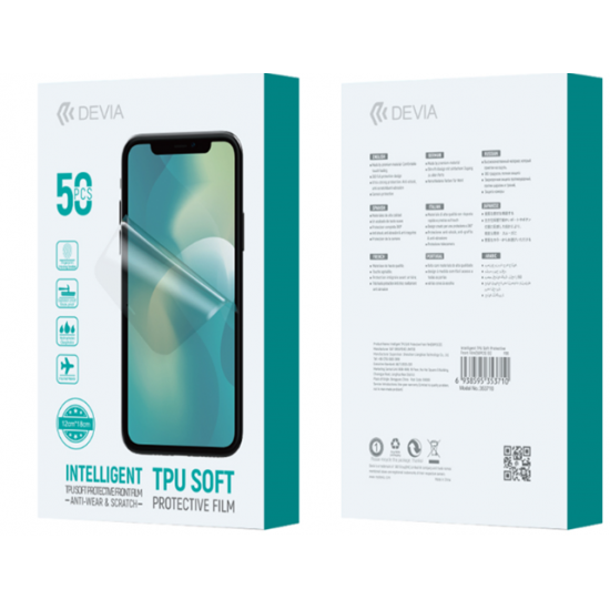 Devia 355110 Anti-Wear & Scratch TPU Soft Front Film DV0429 Протектор