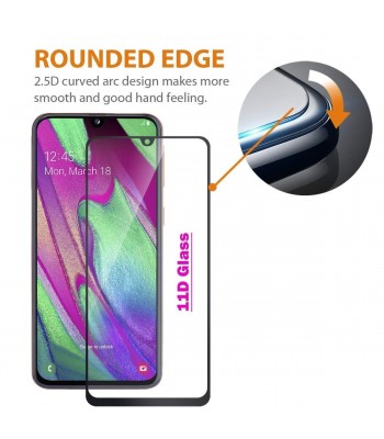 Samsung A40 11D Full Glue Glass Black Протектор