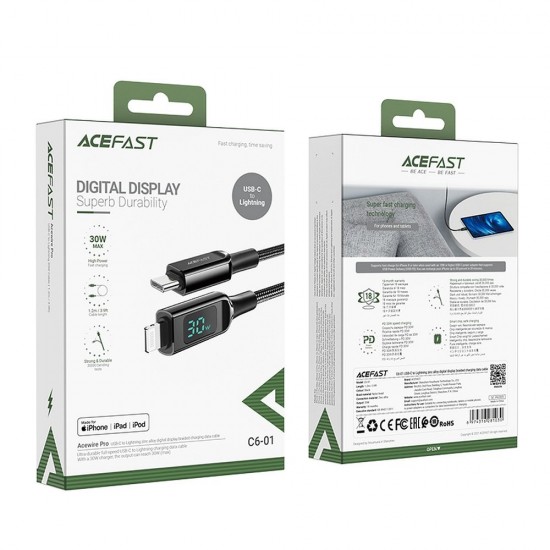 Acefast C6-01 Black Кабел