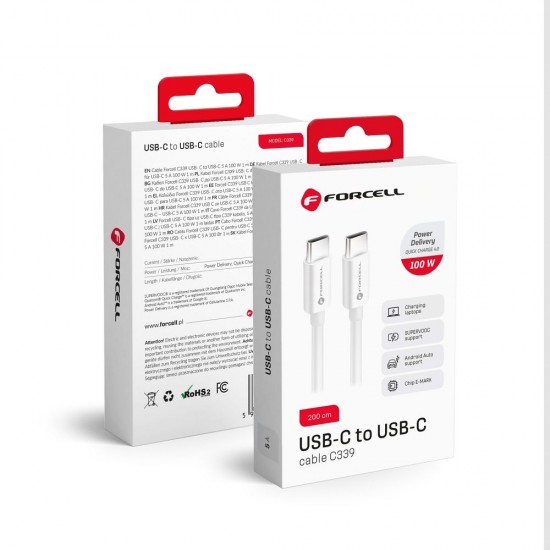 Forcell C339 White Кабел