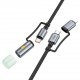 Адаптери и кабели - Hoco U138 C/C Light Black Кабел