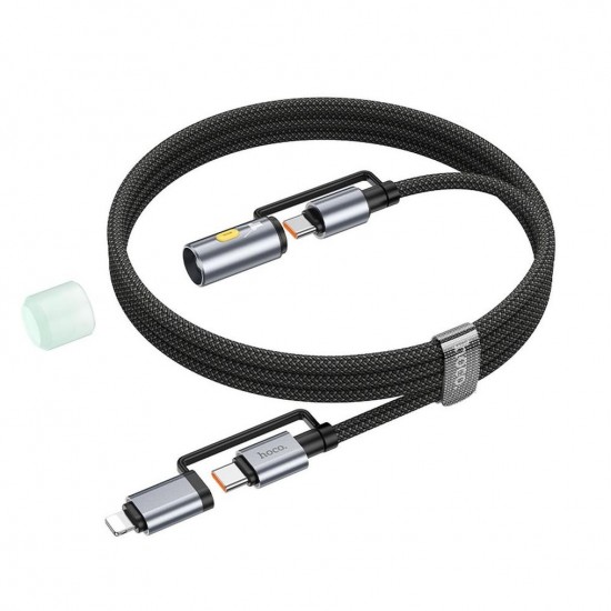 Адаптери и кабели - Hoco U138 C/C Light Black Кабел