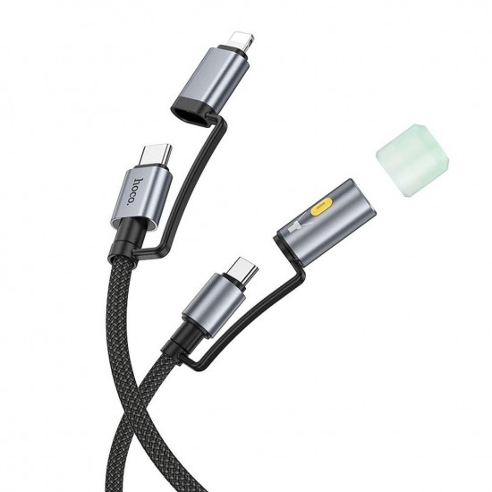 Адаптери и кабели - Hoco U138 C/C Light Black Кабел