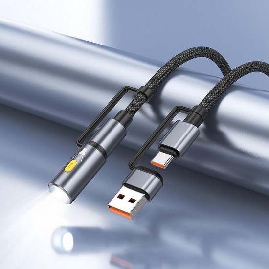Адаптери и кабели - Hoco U138 Light Black Кабел