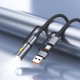 Адаптери и кабели - Hoco U138 Light Black Кабел