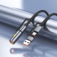 Адаптери и кабели - Hoco U138 Lighter Black Кабел
